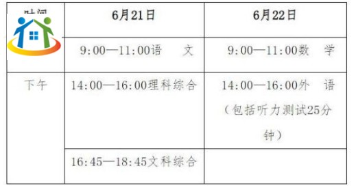 2024年河北唐山中考考試時間及科目一覽表