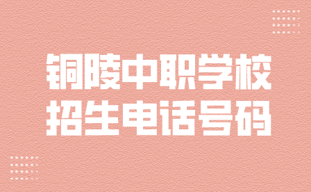 銅陵中職學(xué)校招生電話號(hào)碼