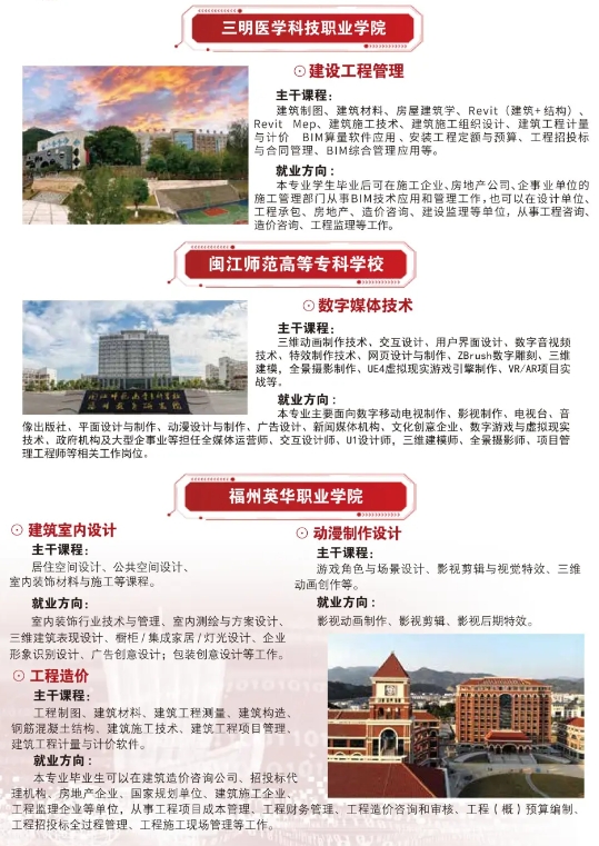 福建省福州建筑工程職業(yè)中專學校2024年五年專招生簡章