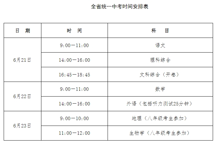 河北中考全省統(tǒng)一時間.png