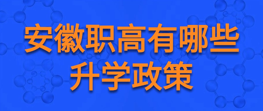安徽職高有哪些升學(xué)政策