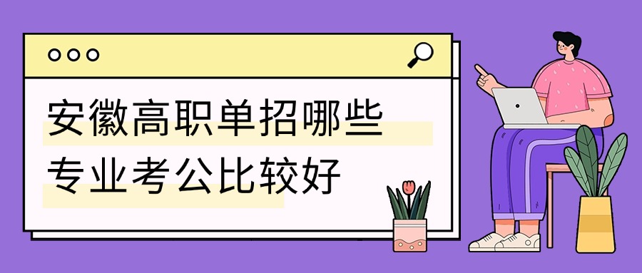 安徽高職單招哪些專(zhuān)業(yè)考公比較好