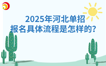 2025年河北單招報名具體流程是怎樣的？
