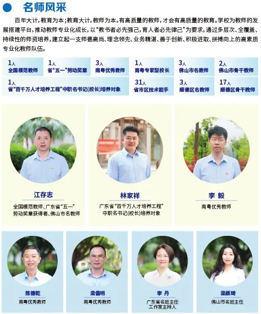 2025年佛山市順德區(qū)陳村職業(yè)技術(shù)學(xué)校師資隊伍